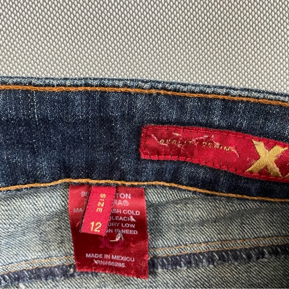 X2 Quality Denim Dark Denim Flare Jeans Women’s Size 12 - Picture 8 of 10